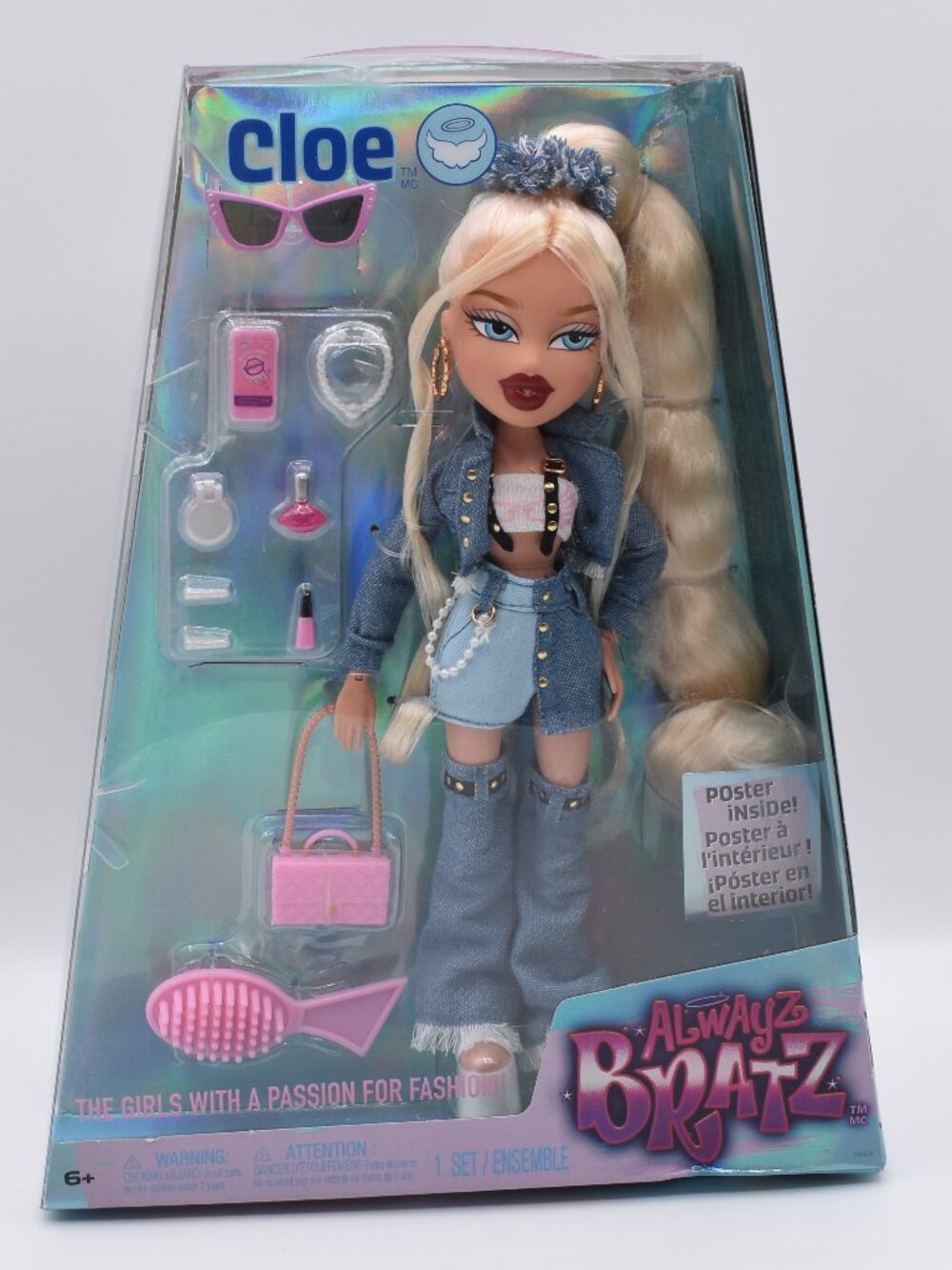 Always Bratz Cloe Fashion Doll with 10 Accessories and Poster 2023 New In Box